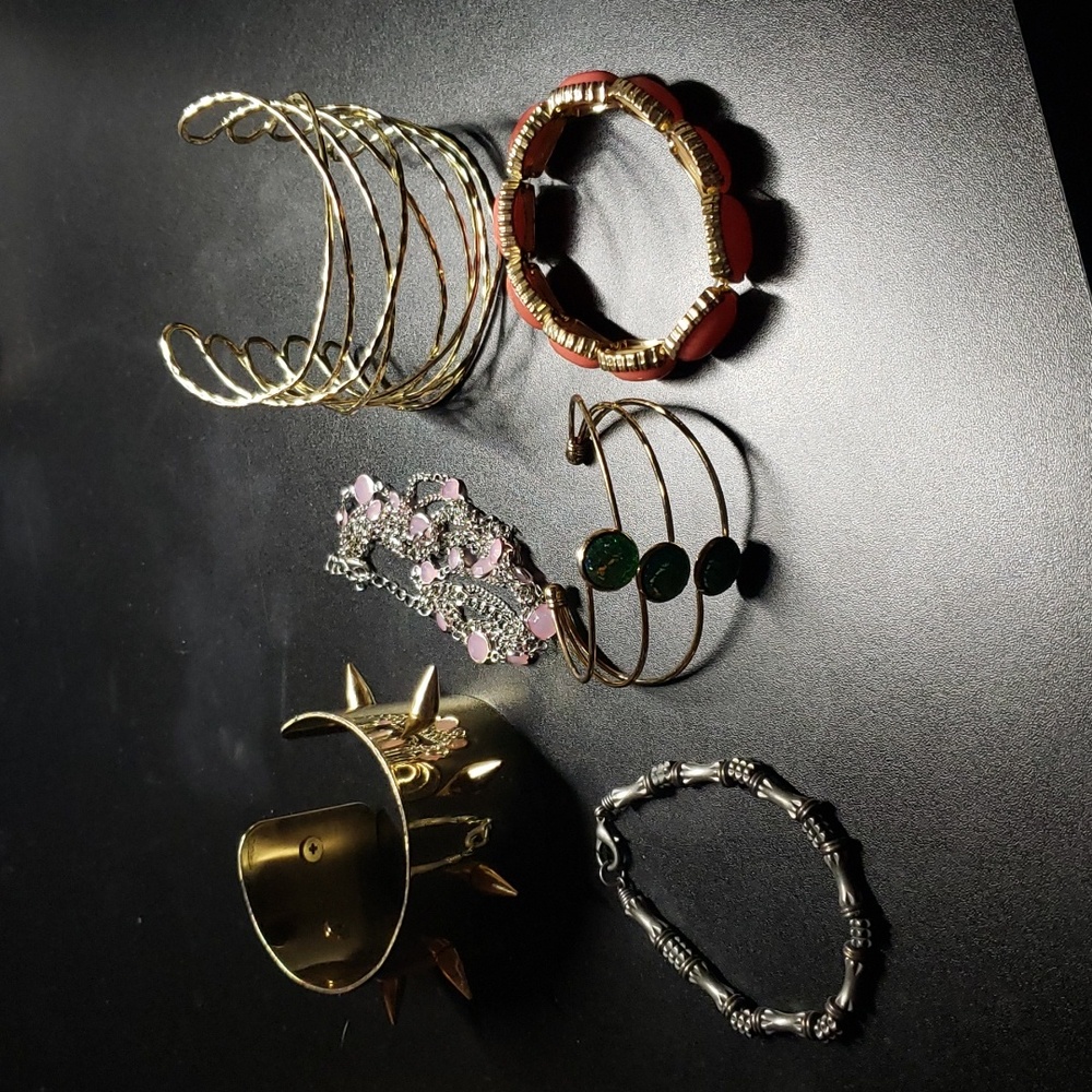 Combo of costume bracelets (6) some are craft, some are ready to wear